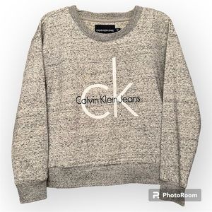 Calvin Klein Sweatshirt in Heather Grey